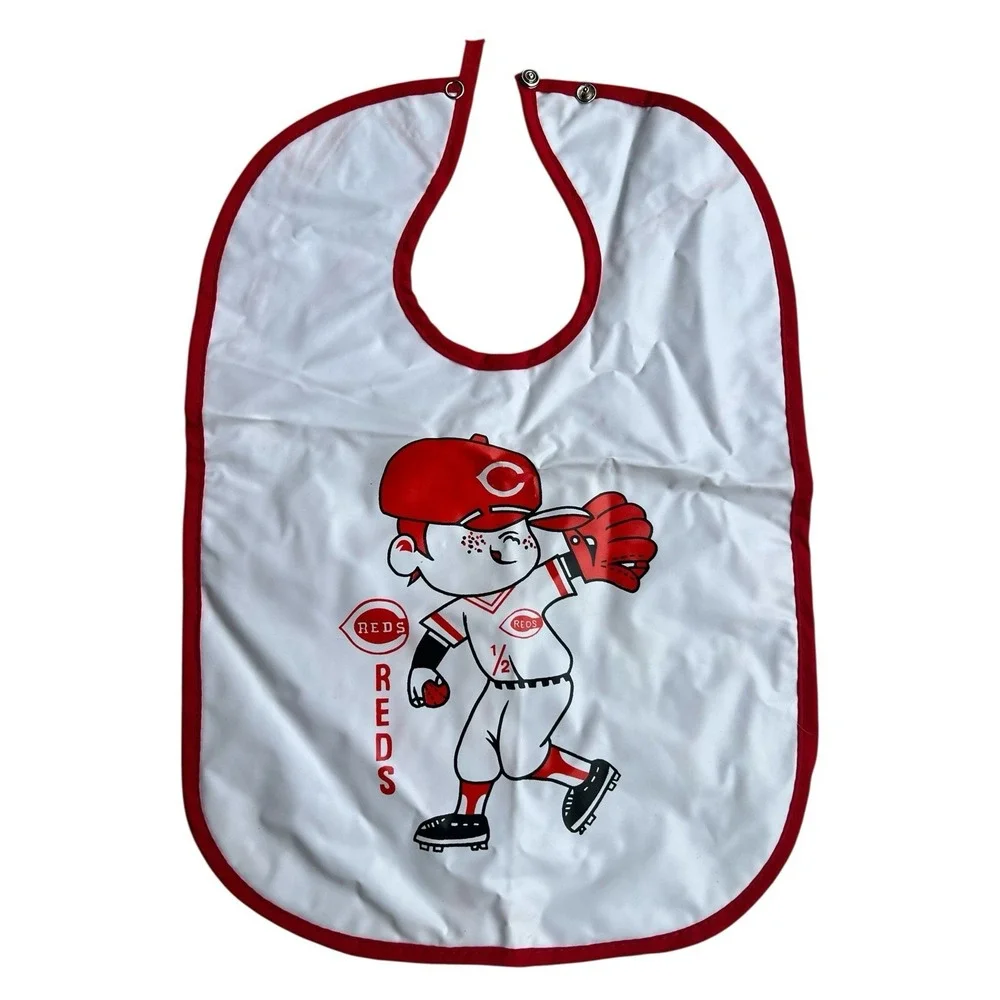 Cincinnati Reds Baseball Baby Bib Nylon MLB